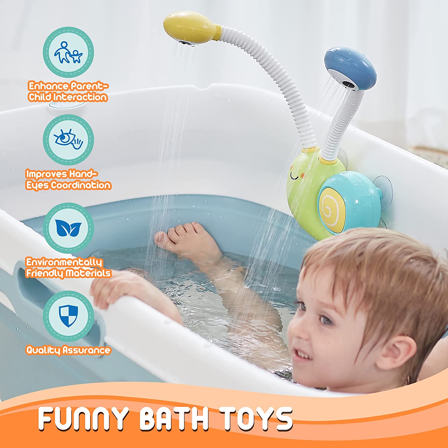 Baby Snail Electric Shower Bath Toy