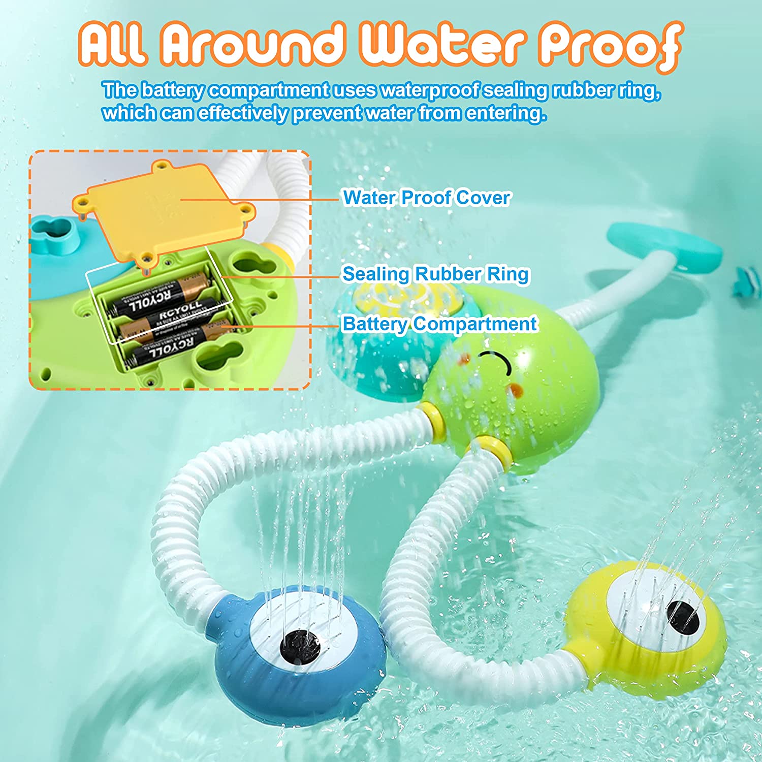 Baby Snail Electric Shower Bath Toy